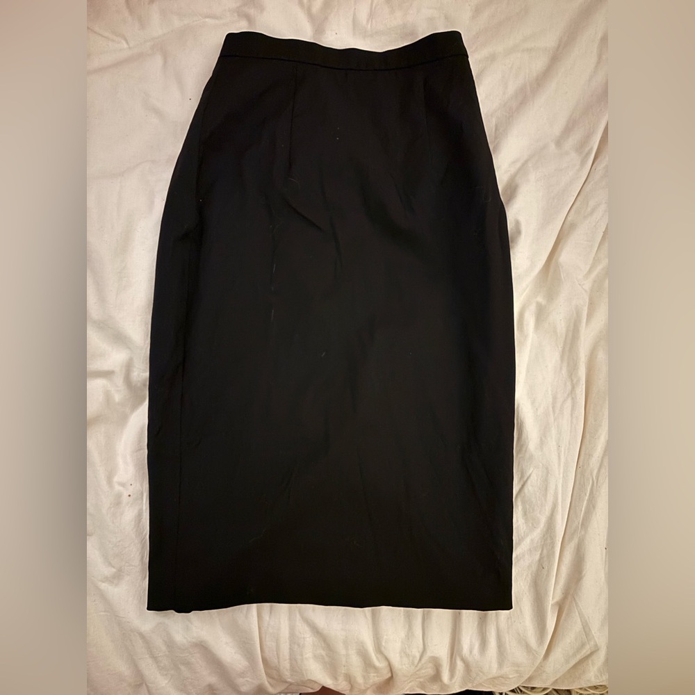 BURBERRY Black Pencil Skirt